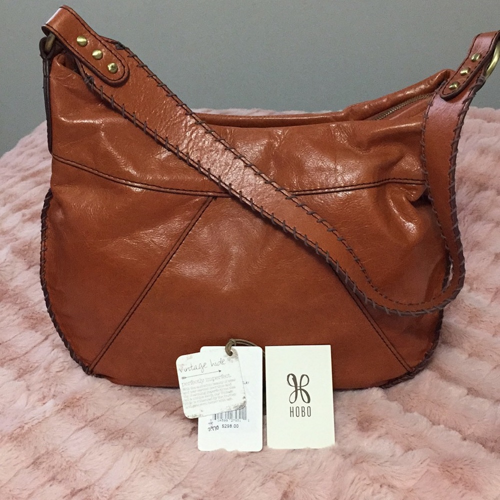 Hobo leather handbag